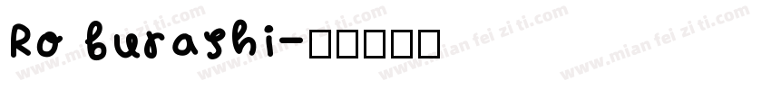 Ro burashi字体转换
